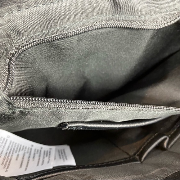 Aldo Black Suede Faux Leather Clutch Crossbody - Picture 11 of 16